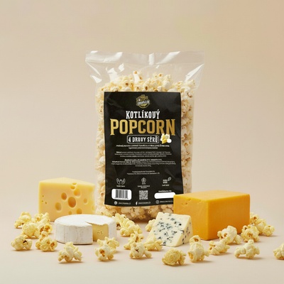 SnackAir Kotlíkový popcorn 4 druhy sýrů 1,7 l