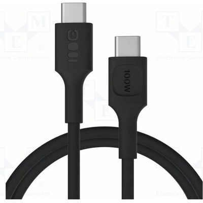 Green Cell KABGC100PF120PB USB 2.0 USB C vidlice z obou stran 1,2m černý