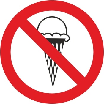 APLI самозалепващ стикер Забранено влизане с храна (10702186)