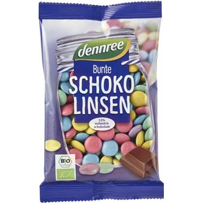 Dennree Čokoládové farebné dražé BIO 100 g