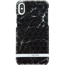 Pouzdro SoSeven Milan Case Hexagonal Marble Apple iPhone X XS černé