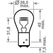 Trifa P21/4W BAZ15d 12V 21/4W