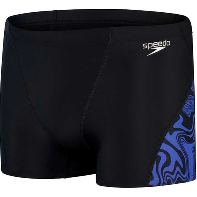 Speedo Allover V-Cut Aquashort Black/Chroma Blue