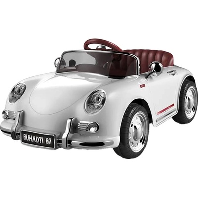 Elektrické autíčko Baby Mix Retro Pearl biela