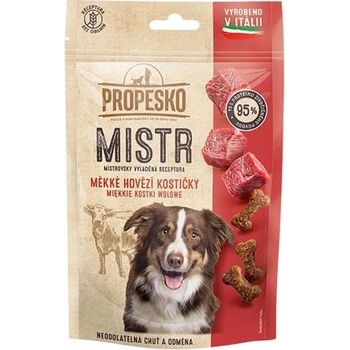 PROPESKO MISTR Snack mäkké hovädzie kostičky pre psov 90 g
