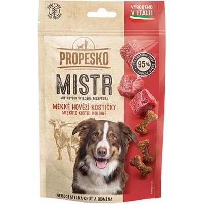 PROPESKO MISTR Snack mäkké hovädzie kostičky pre psov 90 g