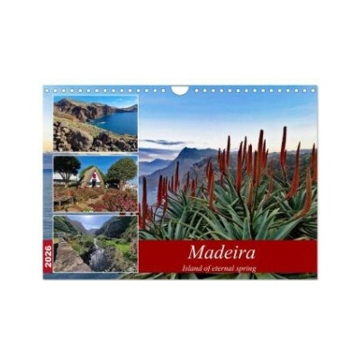 Madeira island of eternal spring Wall DIN A4 landscape CALVENDO 12 Month Wall 2026