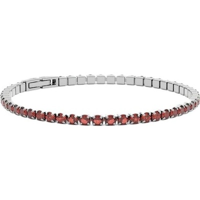 Furiosa Tenisový náramek s červenými krystaly Swarovski SB-CHERRYTENNIS-S 17 cm