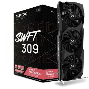 XFX Radeon RX 6700 QICK 319 BLACK 12GB GDDR6 RX-67XLKWFDV