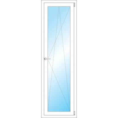 OKNA HNED Plastové okno 53x176 cm bílé otevíravé a sklopné pravé