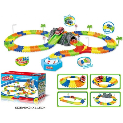 ALLTOYS Variabilní dráha s tunelem 144 ks