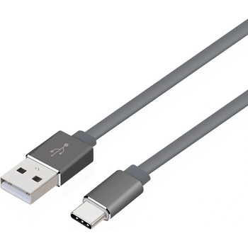 TB Touch AKTBXKU1PAC100G USB CM - USB AM, metal connestor,1m, šedý