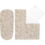 KikkaBoo Бебешки спален комплект за количка 6 части Secret Garden Beige (41101060144) - presi
