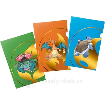 Pokémon TCG A4 Charizard, Blastoise, Venusaur dosky 3 ks