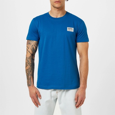Diesel Мъжка тениска Diesel Patch Logo T-Shirt Mens - Blue 8NT