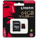 Kingston microSDXC UHS-I U3 64 GB + adaptér SDCR/64GB