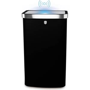 Berlinger Haus Безконтактен кош за отпадъци със сензор Matte Black 60L 55985 (BH/9795)