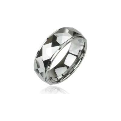 Steel Edge Wolfrámový prsteň Spikes 023