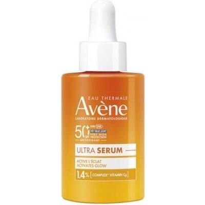 Avène Иновативен слънцезащитен серум с витамин C, Avene Ultra Serum SPF50+ 1.4% Vitamin Cg Complex Sunscreen Face Serum 30ml