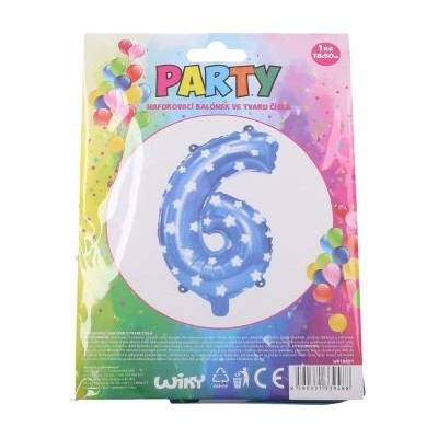 W-Balónek nafuk. číslo 6 modrý 818491 299244