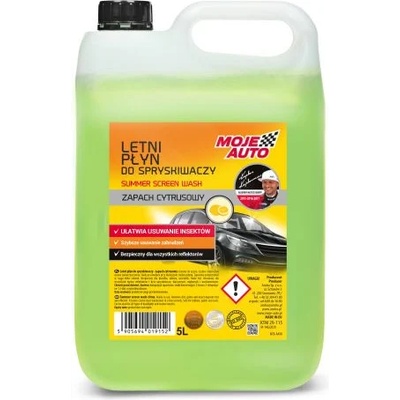 MOJE AUTO Лятна течност за чистачки moje auto готова за употреба 5 литра