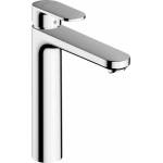 Hansgrohe Vernis Blend 190 висок смесител за умивалник с едноръкохватков механизъм, гланциран хром (71582000)