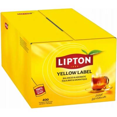 Lipton erný čaj žlutá etiketa 400 sáčků