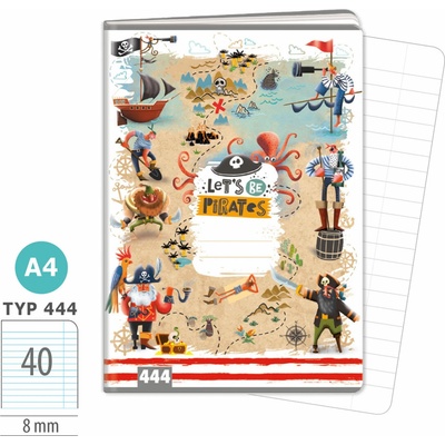ARGUS Zošit A4 TYP 444 Let s be Pirates
