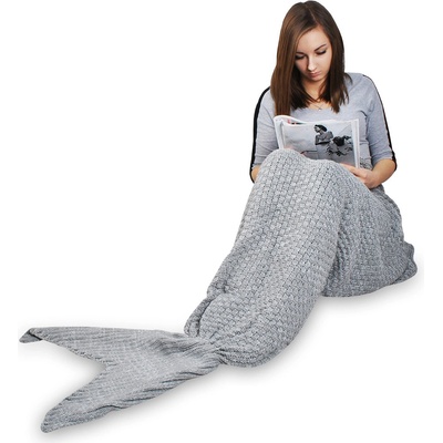 Snuggie 5597 Deka v tvare morskej panny MERMAID šedá