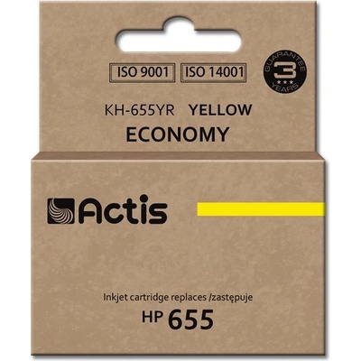 Compatible Мастило Actis KH-655YR (заместител на HP 655 CZ112AE; стандартно; 12 ml; жълто) (KH-655YR)