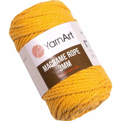 YARNART Macrame Rope 3 mm 63 m 764 Yellow юта (Macrame Rope 3 mm 764)