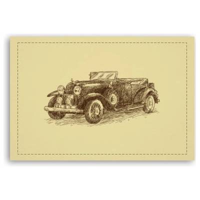 Fotoobraz 90x60 cm střední Retro auto