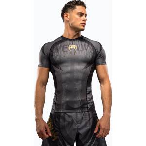 Venum Мъжки рашгард Venum Galactic 3.0 Rashguard SS black/gold