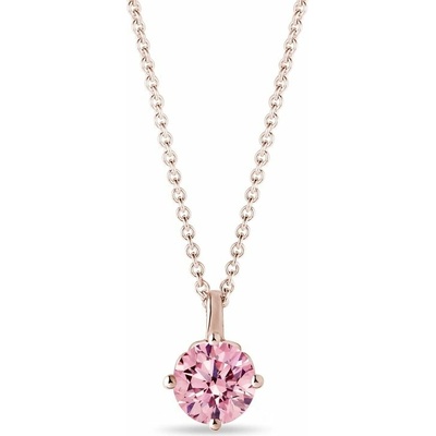 Klenota Náhrdelník z ružového zlata s ružovým diamantom N0922954