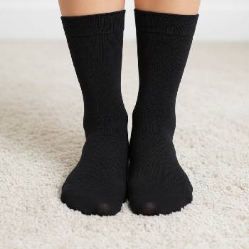 Дамски къси чорапи в черен цвят