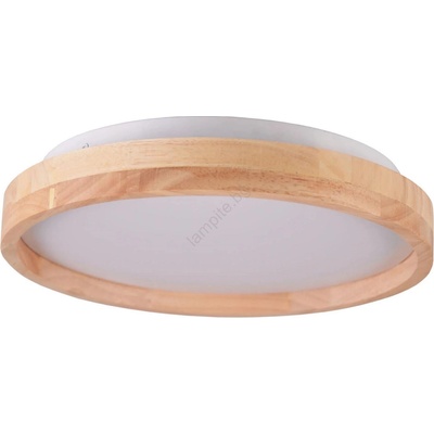 Polux Led таванно осветително тяло за баня led/12w/230v Ø 27 см ip44 дъб (sa2296)