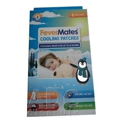 FeverMates Chladivé náplasti pre deti 6 náplastí