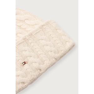 Tommy Hilfiger шапка beanie дамска от вълнена материя (AW0AW19111)