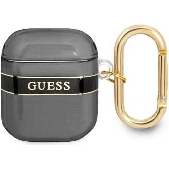 Guess Калъф Guess GUA2HHTSK за AirPods 1/2. черен, Strap Collection