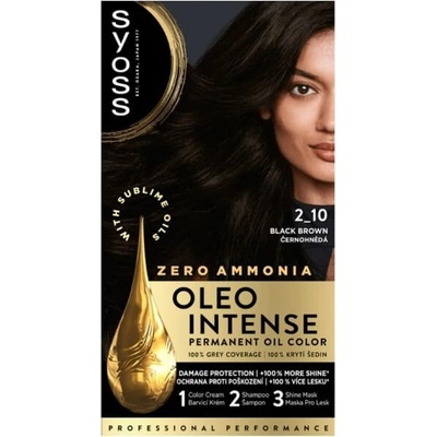 Syoss Oleo Intense farba na vlasy Čiernohnedý 2-10 50 ml