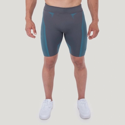 GymBeam Bezšvové šortky OG1 Grey/Blue