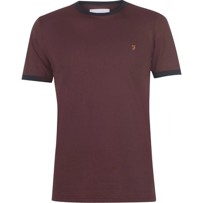 Farah Тениска Farah Groves Ringer T Shirt - Farah Red 626
