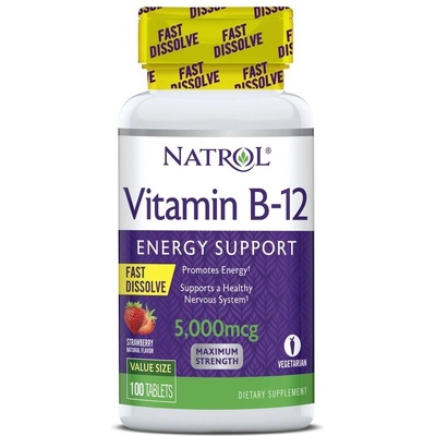 Natrol Vitamin B-12 Fast Dissolve - Витамин B | 100 tabs (1335)