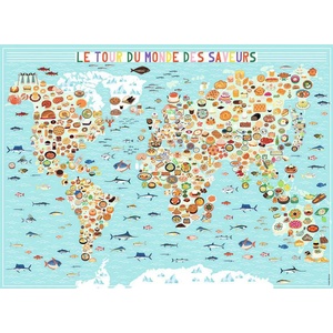 Nathan - Puzzle Around the World of Flavors - Julie Mercier - 500 piese