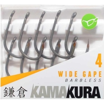 Korda Kamakura Wide Gape Barbless vel.4 10 ks
