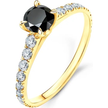 Image 1 of SAVICKI Годежен пръстен Share Your Love: злато, черен диамант