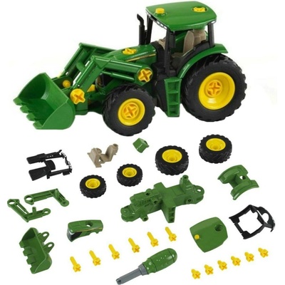 KLEIN 3903 traktor JOHN DEERE 6215R s čelním nakladačem a nářadím