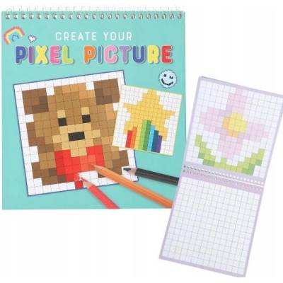 Pixelová omaľovánka Pixel Picture štvorčeky obrázky maľovanie Depesche