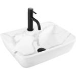 Rea Altea Cloudy 45,5 cm shiny white/gray (5906366008009)