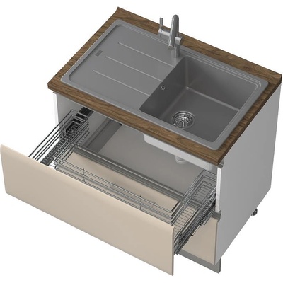 Долен кухненски шкаф за мивка Invictus R-90-2MZ6